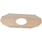 Ekena Millwork Chrysler Wood Fretwork Pierced Ceiling Medallion, Alder, 34"W x 17"H x 9"ID x 1/4"T CMWP34X17X0250CSAL - alternate 3